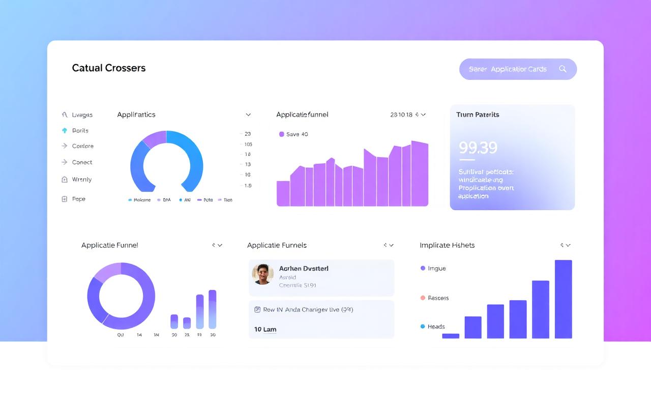 Admissions module preview with built-in AI