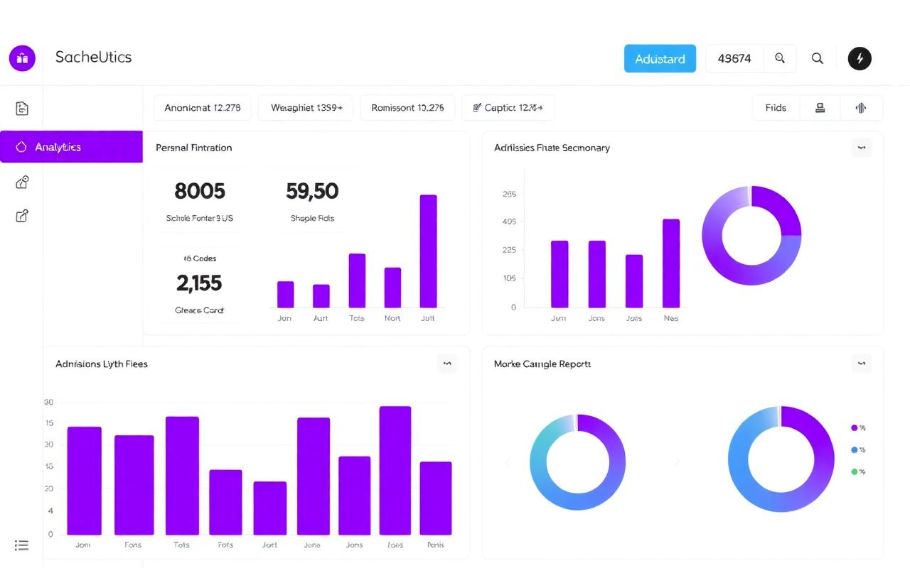 Analytics & Reports module preview with built-in AI