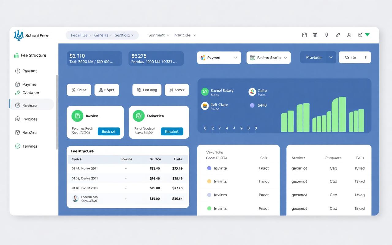 Fees Management module preview with built-in AI