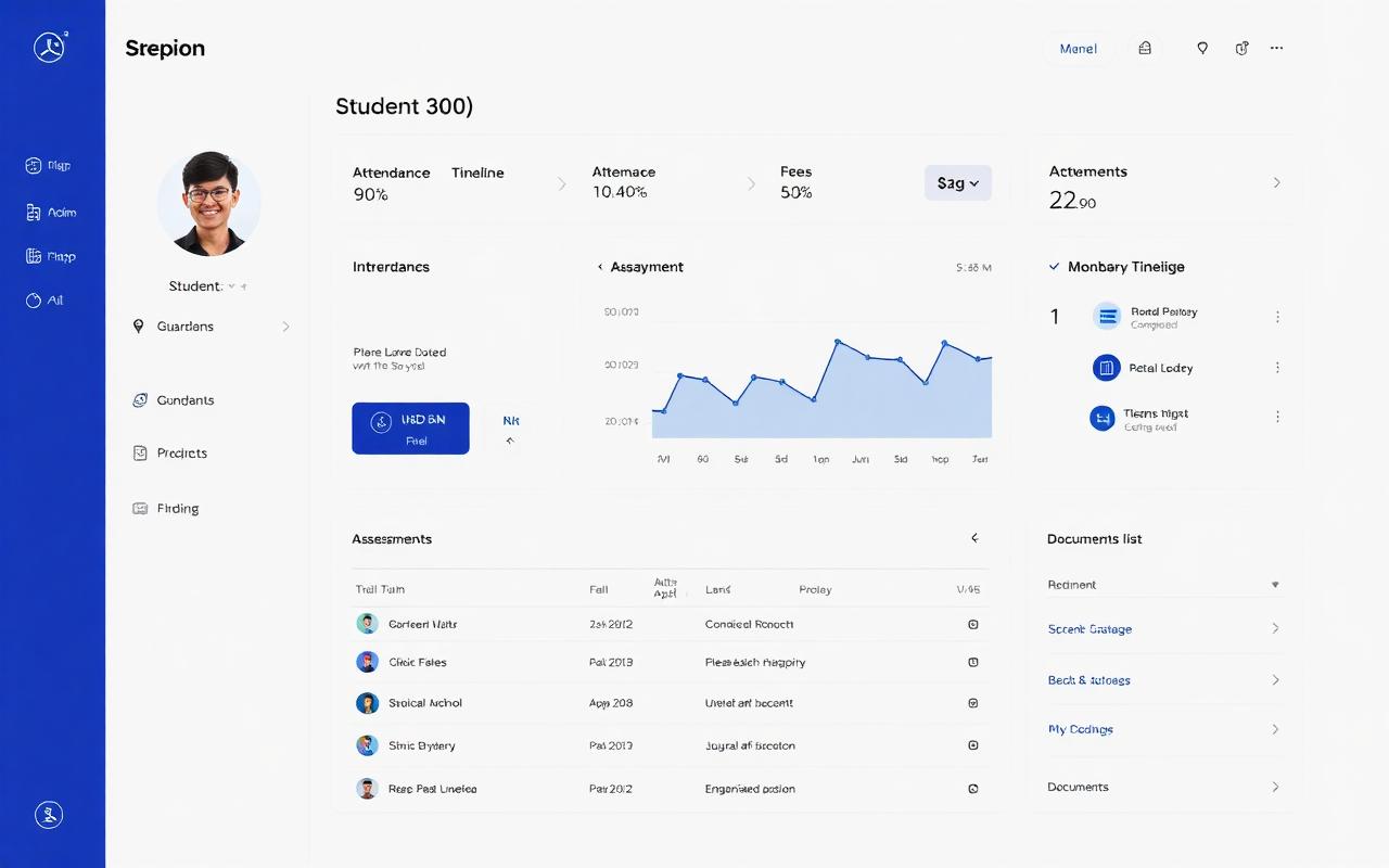 Student 360 module preview with built-in AI