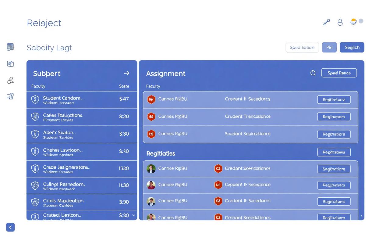 Subject Registration module preview with built-in AI