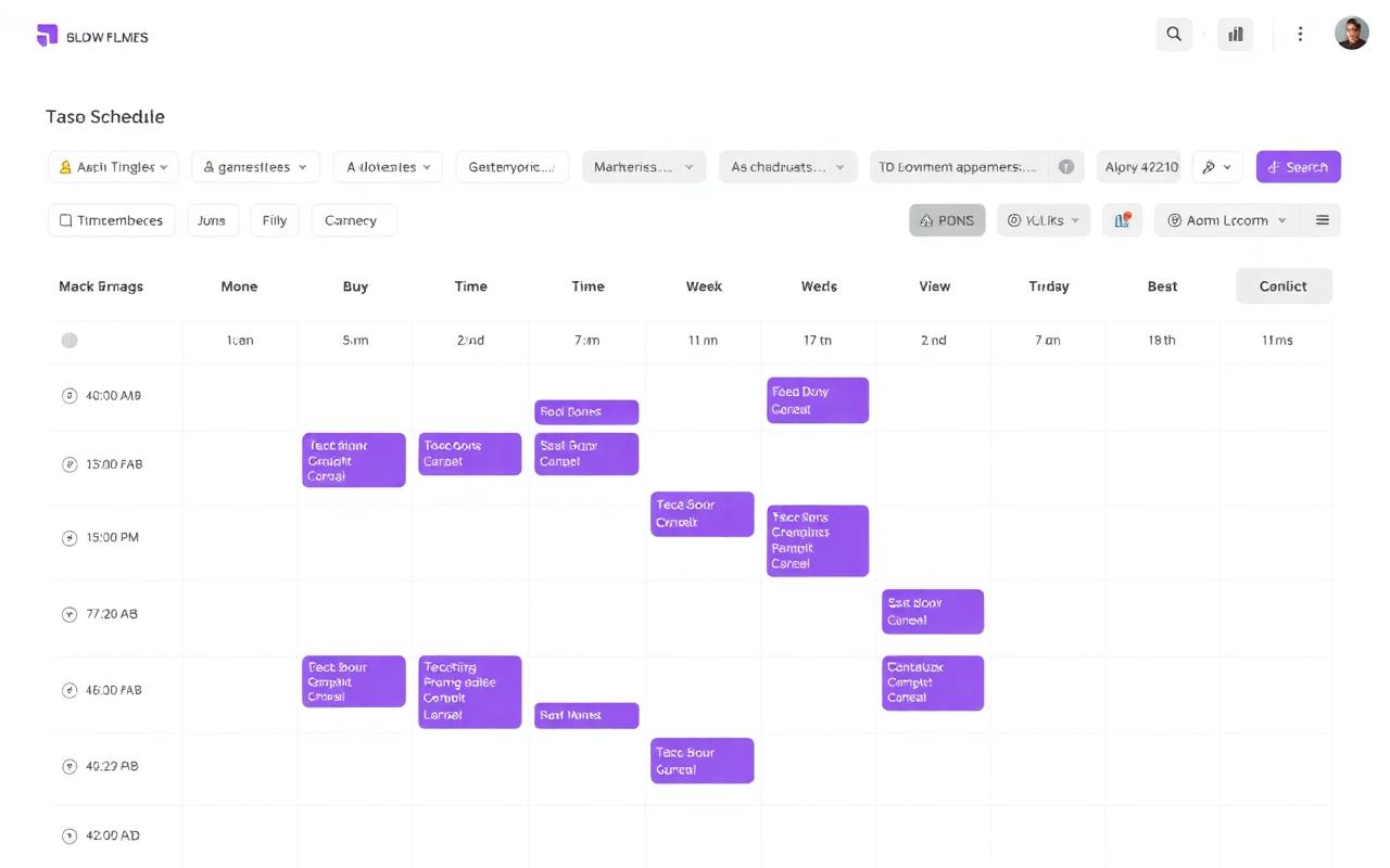Timetable & Scheduling module preview with built-in AI